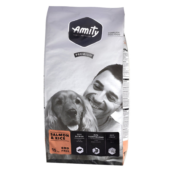 AMITY CANE PREMIUM ADULTO SALMONE & RISO 15 KG