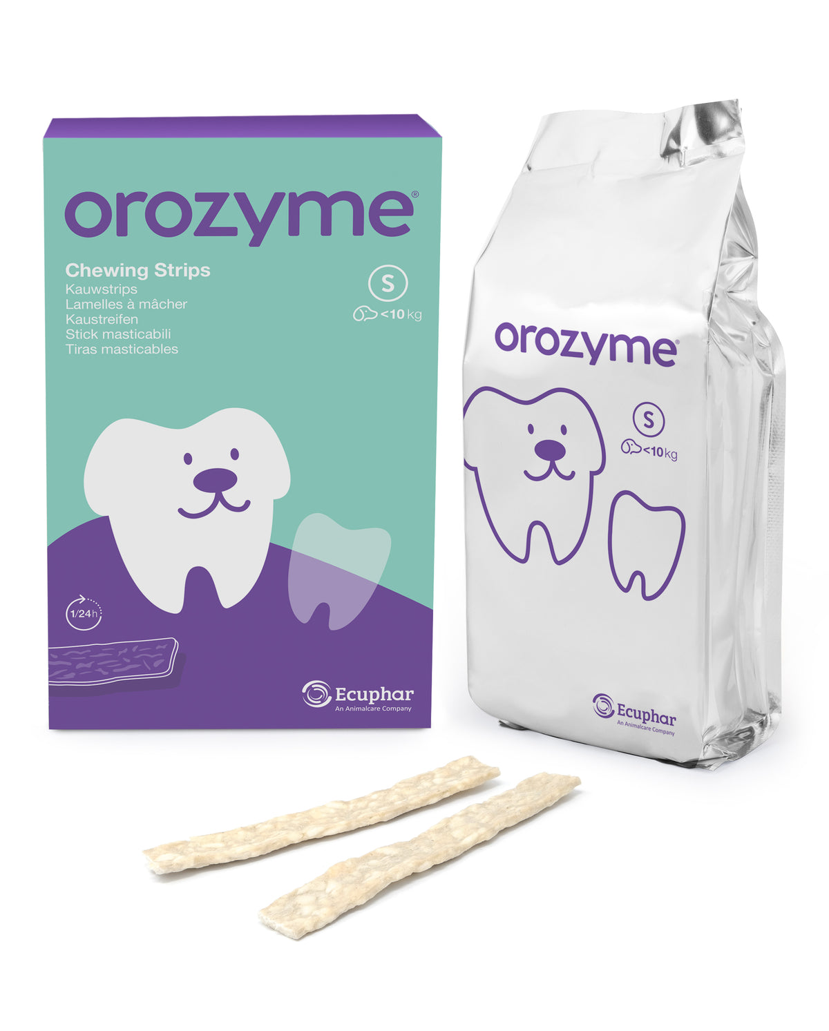 OROZYME CANINE STRISCE ENZIMATICHE MASTICABILI TG. "S" <10 KG 224 GR