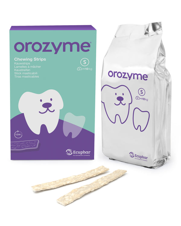 OROZYME CANINE STRISCE ENZIMATICHE MASTICABILI Taglia "S" <10 kg 224 g