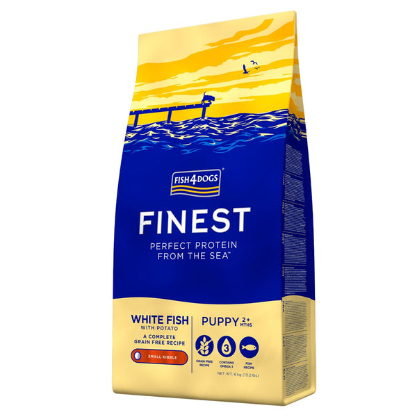 Fish4Dogs Cane Finest Puppy Pesce Bianco Small 6 kg