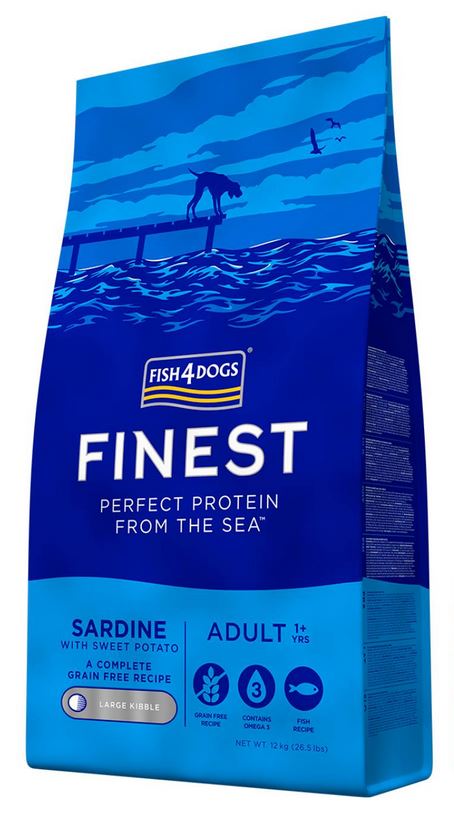 FISH4DOGS CANE FINEST ADULTO SARDINE LARGE 12 KG