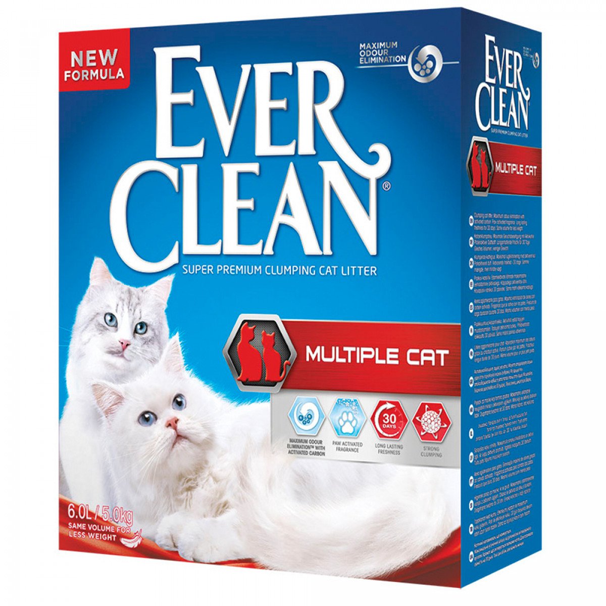 EVERCLEAN LETTIERA GATTO MULTIPLE CAT 6LT 5,8 KG