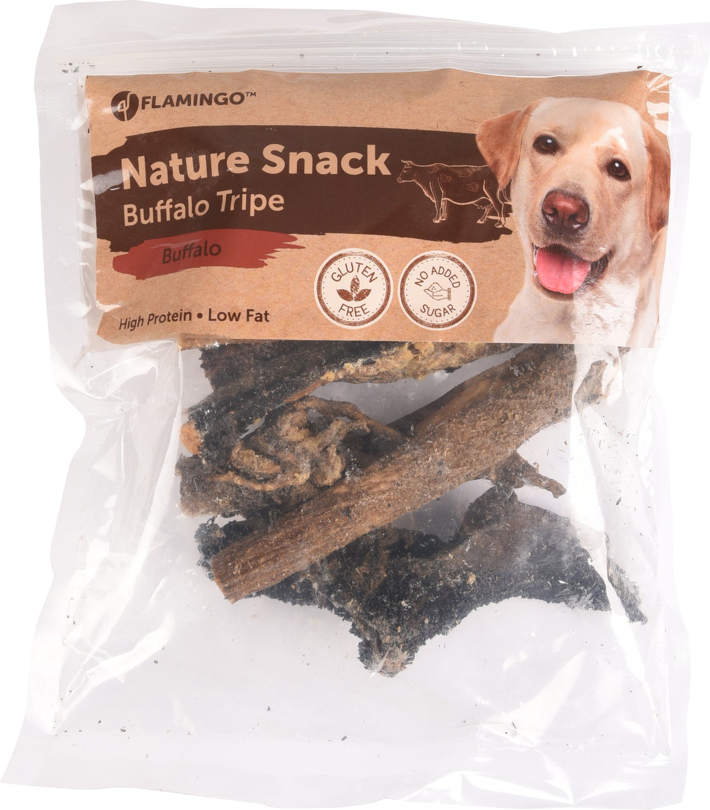 FLAMINGO CANE SNACK NATURE TRIPPA DI BUFALO 200 GR