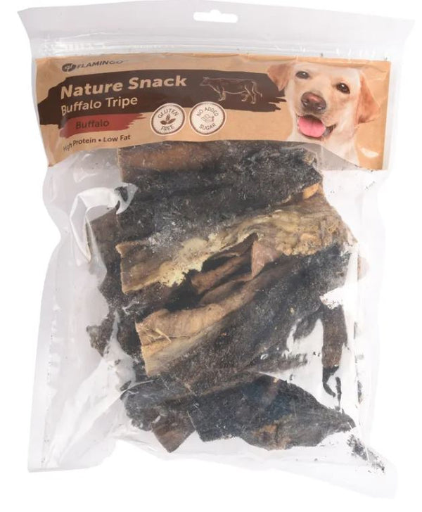 FLAMINGO CANE SNACK NATURE TRIPPA DI BUFALO 500 GR