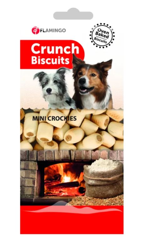 FLAMINGO CANE SNACK "CRUNCH" BISCOTTI MINI CROCKIES 500 GR
