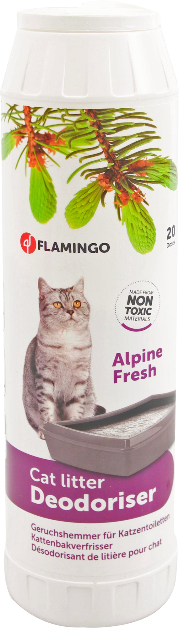 FLAMINGO GATTO DEODORANTE PER LETTIERA ALPINE FRESH