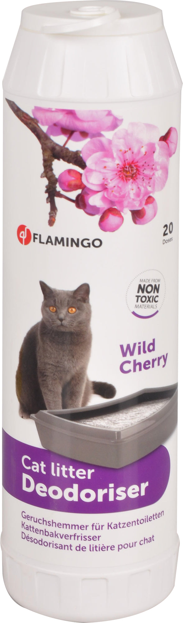 FLAMINGO GATTO DEODORANTE PER LETTIERA WILD CHERRY