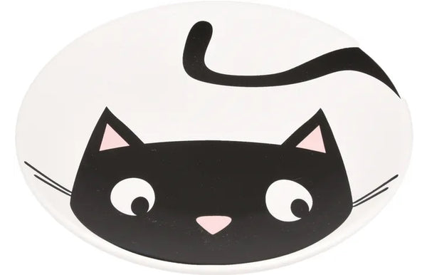 FLAMINGO GATTO PIATTO IN CERAMICA "GUUS" 12,7 CM 30 ML BIANCO