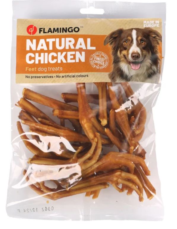 FLAMINGO CANE SNACK NATURE ZAMPA DI POLLO NATURALE 200 GR