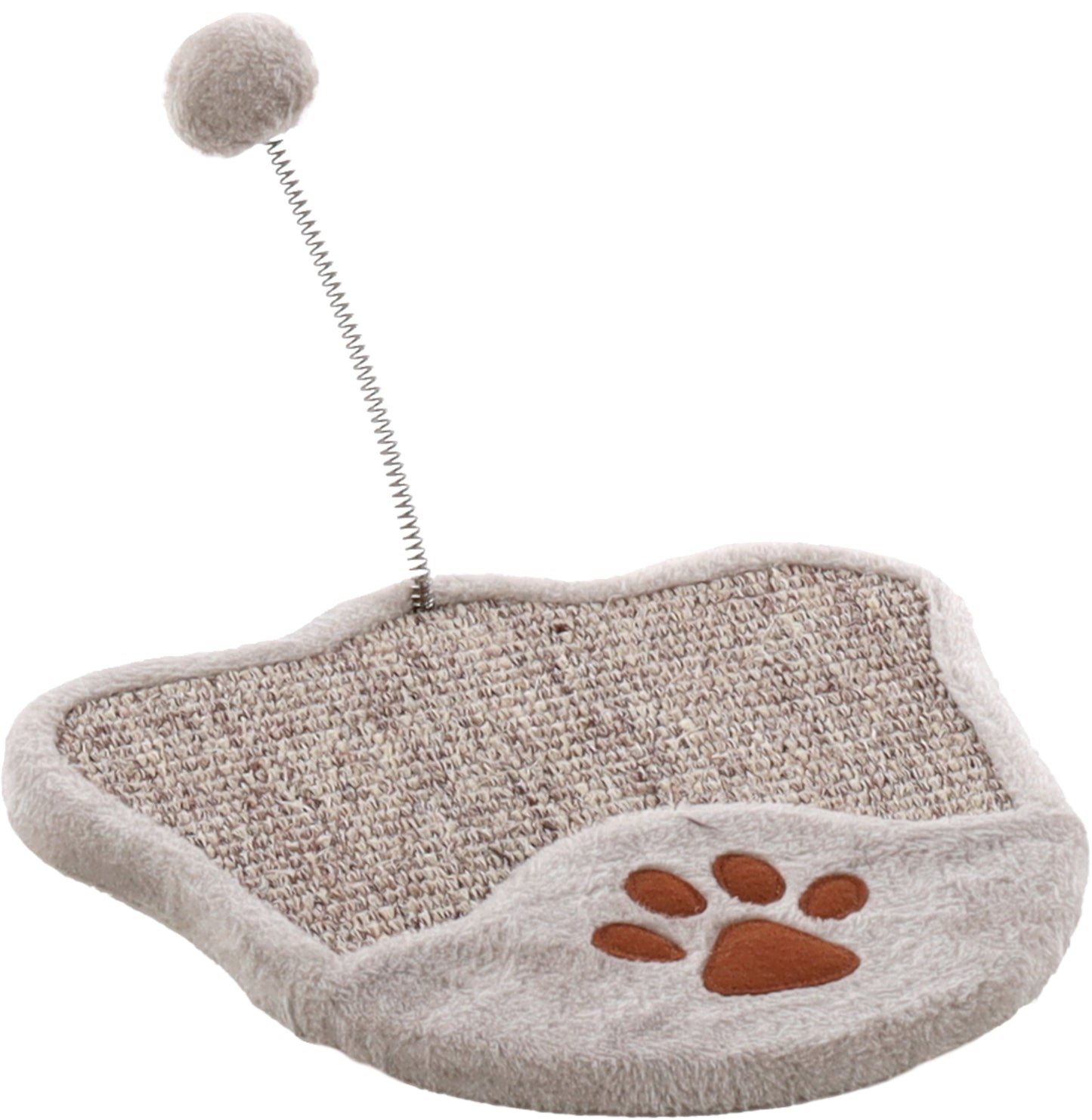 FLAMINGO GATTO TIRAGRAFFI A TAVOLETTA "GRETA" A FORMA DI ZAMPA 34,5x34,5x23,5 CM GRIGIO