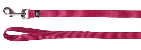 FLAMINGO CANE GUINZAGLIO IN NYLON "ZIGGI" 130 CM x 15 MM ROSSO CILIEGIA