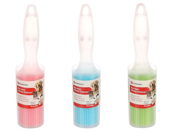 FLAMINGO SPAZZOLA RIMUOVI PELI A RULLO RIUTILIZZABILE "CLIO" 23 CM
