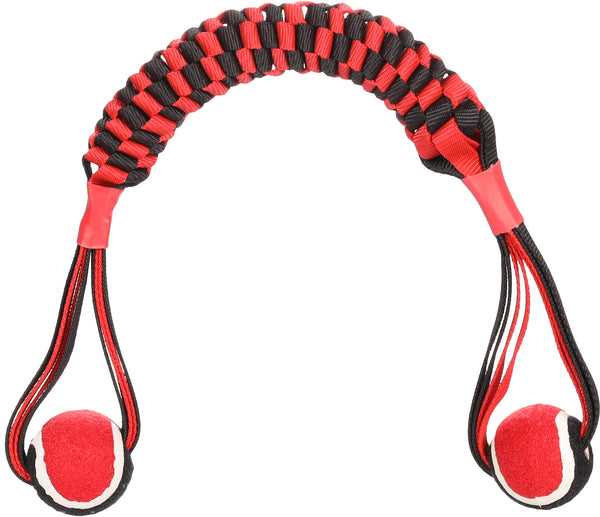 FLAMINGO CANE GIOCO IN CORDA "MOVAS" CON PALLA DA TENNIS 55CM