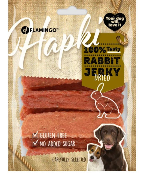 Flamingo Cane Snack "hapki" Jerki Di Coniglio 170 g
