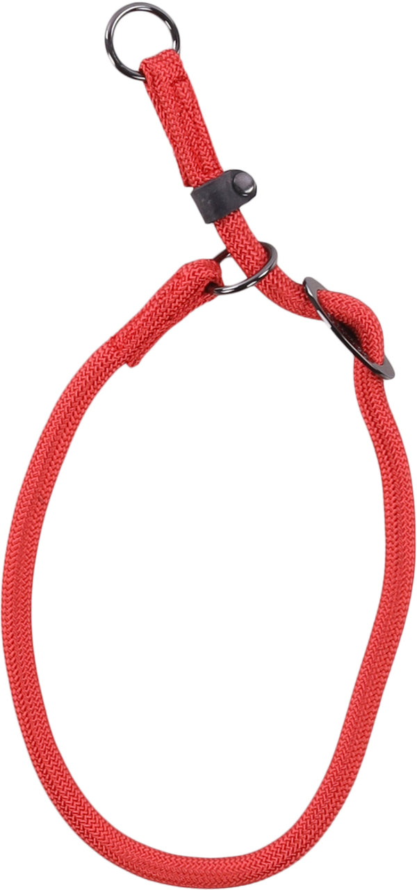 FLAMINGO CANE COLLARE IN NYLON ANTI-TIRO "AIDEN" 12 MM x 55 CM ROSSO