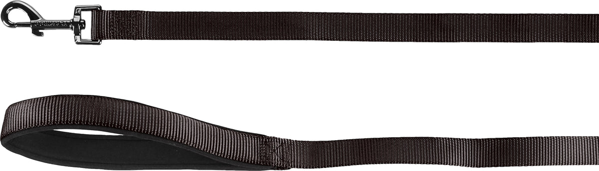 FLAMINGO CANE GUINZAGLIO IN NYLON "ABBI" 1,3 MT x 15 MM NERO