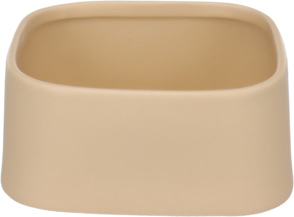 FLAMINGO CIOTOLA IN CERAMICA "ZARA" QUADRATA 900 ML BEIGE