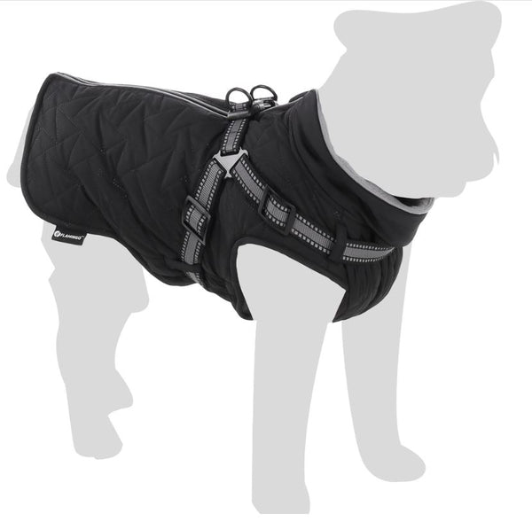 FLAMINGO CANE CAPPOTTO INVERNALE "DUKER" 40 CM NERO