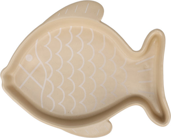 Flamingo Gatto Ciotola In Ceramica "fishie" 200 ML Beige