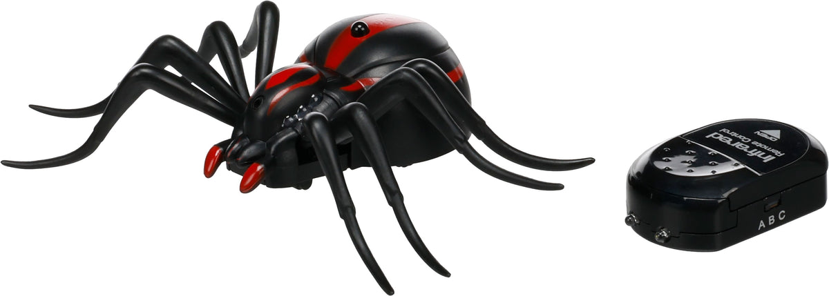 FLAMINGO GATTO GIOCO ELETTRICO "CRAWLA" RAGNO NERO 16 CM