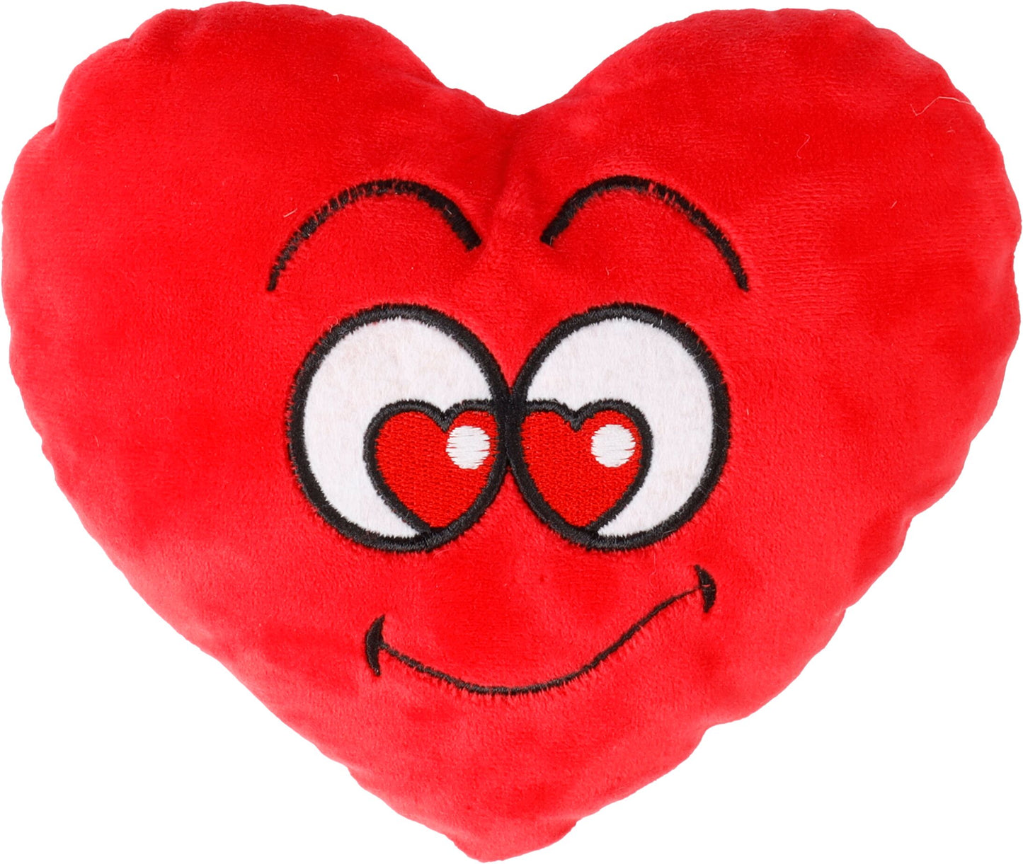 FLAMINGO CANE GIOCO IN PELUCHE "LIEVE" CUORE ROSSO 17x6,5x14 CM