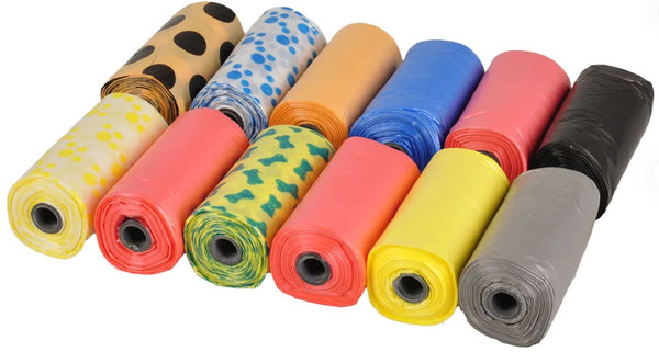 FLAMINGO CANE SACCHETTI IGIENICI "SPRING ECONOMY" CF. (12x20) PZ COLORI MIX