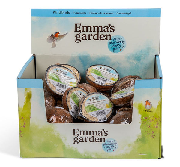 EMMA'S GARDEN UCCELLI SELVATICI SNACK MEZZO COCCO RIPIENO CLASSICO 200 GR