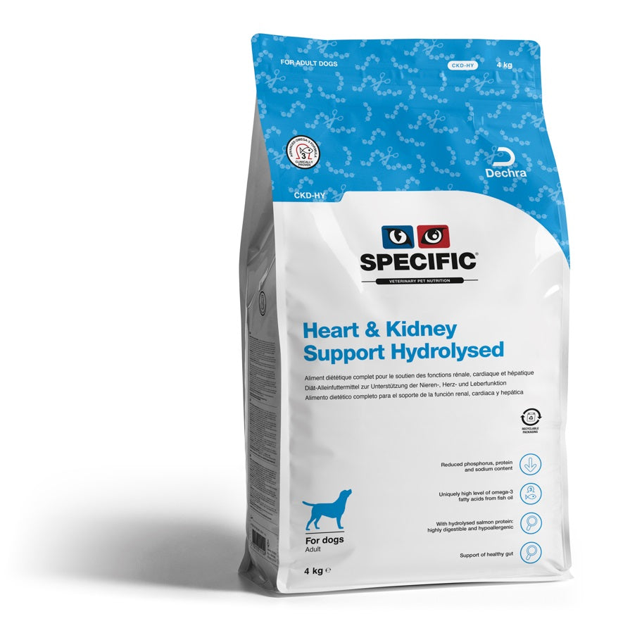 SPECIFIC CANE HEART & KIDNEY SUPPORT HYDROLYZED (CKD-HY) CF. (3x4 KG) 12 KG