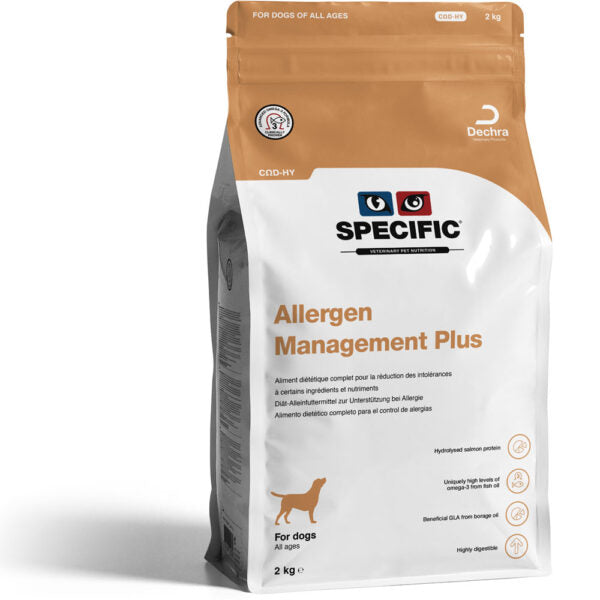 SPECIFIC CANE ALLERGEN MANAGEMENT PLUS (COD-HY) CF. (3X4 KG) 12 KG