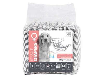 M-PETS CANE PANNOLINO FEMMINA CF. (10 PZ) TG. "L"
