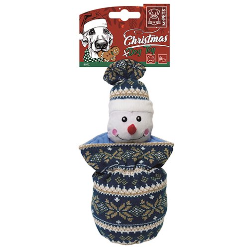 M-PETS XMAS CANE GIOCO IN PELUCHE "BLITZ" 12 CM