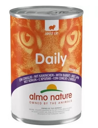 ALMO NATURE DAILY CATS 24X400 G CON CONIGLIO