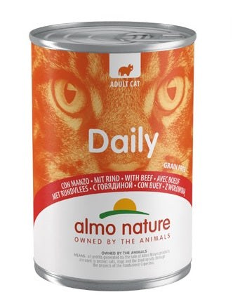 ALMO NATURE DAILY CATS 24X400 G CON MANZO