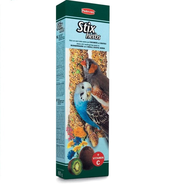 PADOVAN UCCELLI ESOTICI SNACK STIX HERBS 80 GR
