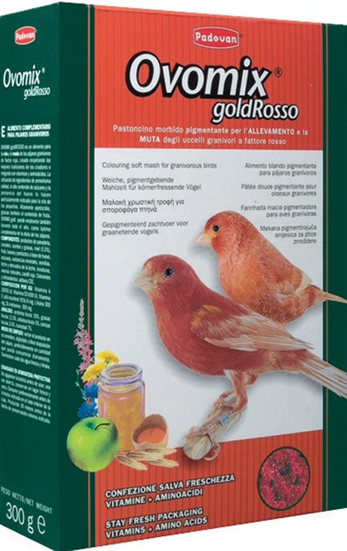 PADOVAN UCCELLI PASTONCINO OVOMIX GOLD ROSSO 300 GR alimento per cani e gatti | Pet Care Italia