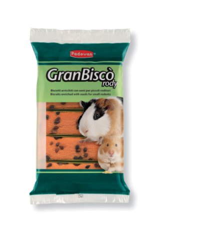 PADOVAN CONIGLI NANI/RODITORI SNACK GRANBISCO' RODY BISCOTTI CON SEMI 30 GR