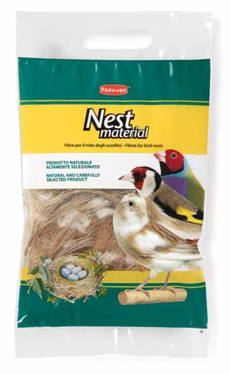 PADOVAN UCCELLI FIBRE MISTE PER NIDO NEST MATERIAL MIXTURE (COCCO, SISAL, JUTA & COTONE) 150 GR