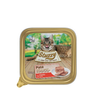 STUZZY GATTO PATE' VASCHETTA ADULTO MANZO 100 GR