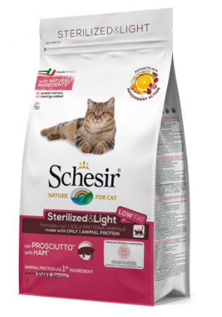 SCHESIR GATTO MAINTENANCE ADULTO STERILIZZATO&LIGHT PROSCIUTTO 1,5 KG