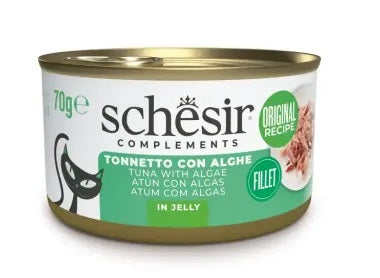 SCHESIR GATTO LATTINA IN JELLY ADULTO TONNETTO & ALGHE 70 GR