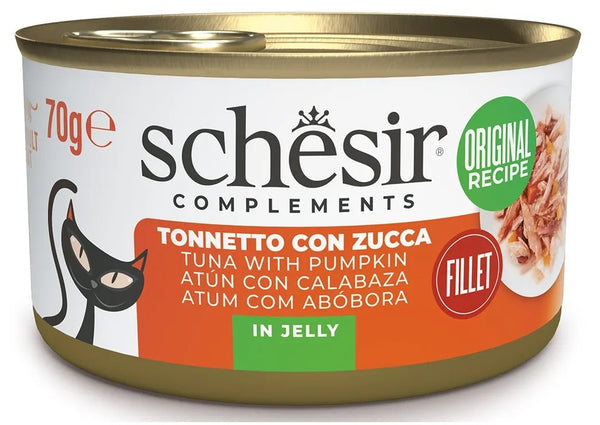 SCHESIR GATTO LATTINA IN JELLY ADULTO TONNETTO & ZUCCA 70 GR