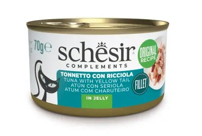 SCHESIR GATTO LATTINA IN JELLY ADULTO TONNETTO & RICCIOLA 70 GR