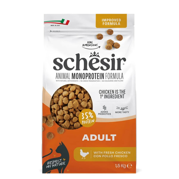 SCHESIR GATTO ANIMAL MONOPROTEIN FORMULA ADULTO POLLO FRESCO 1,5 KG