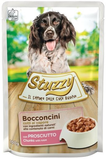 STUZZY CANE BOCCONCINI BUSTA ADULTO PROSCIUTTO 100 GR