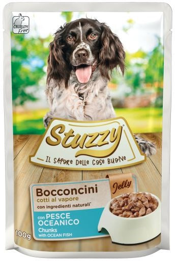 STUZZY CANE BOCCONCINI JELLY BUSTA ADULTO PESCE OCEANICO 100 GR
