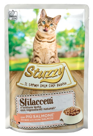 STUZZY GATTO SFILACCETTI BUSTA ADULTO SALMONE 85 GR
