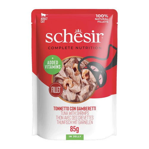 SCHESIR GATTO BUSTA IN JELLY ADULTO TONNETTO & GAMBERETTI 85 GR