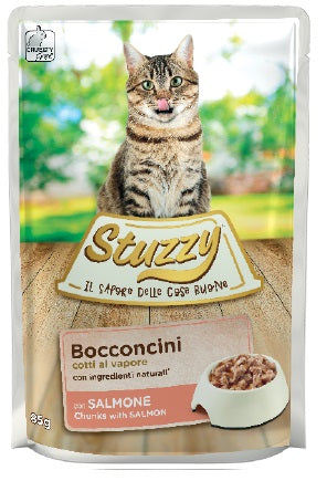 STUZZY GATTO BOCCONCINI BUSTA ADULTO SALMONE 85 GR