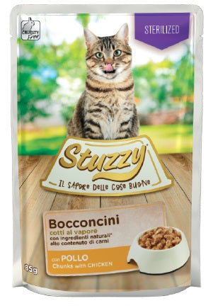 STUZZY GATTO BOCCONCINI BUSTA ADULTO STERILIZZATO POLLO 85 GR