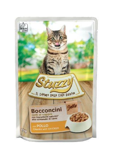 STUZZY GATTO BOCCONCINI JELLY BUSTA ADULTO POLLO 85 GR